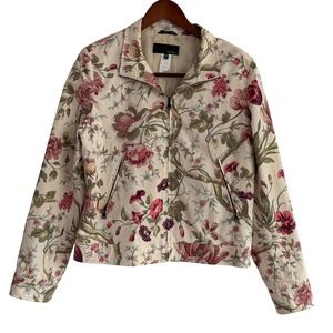 Les Copains Women's Italian‎ Made Floral Print Cottagecore Jacket Size 48 (12)